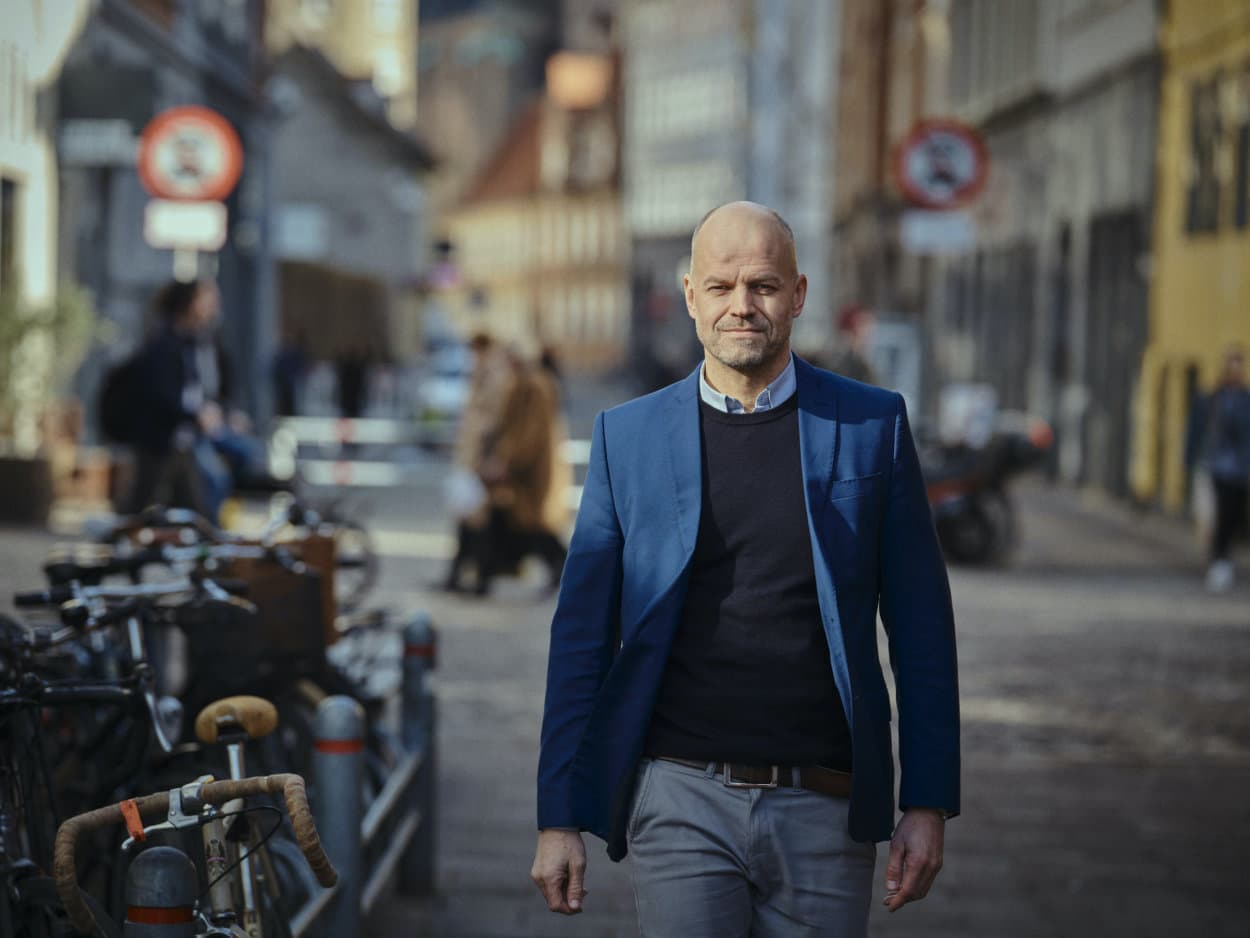 Jon Gunnar Aasen, daglig leder i Computas Danmark, går i Københavns gater